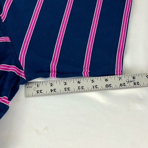 Jack Nicklaus Legacy Short Sleeve Golf Polo Shirt Size Large Navy Pink White - Picture 9 of 13